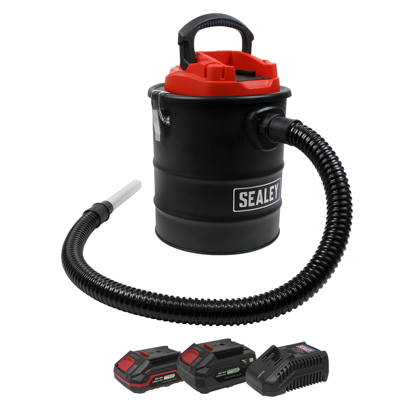 Sealey CP20VAVKIT 20V SV20 Series 15L Handheld Ash Vacuum Cleaner Kit - 2 Batteries