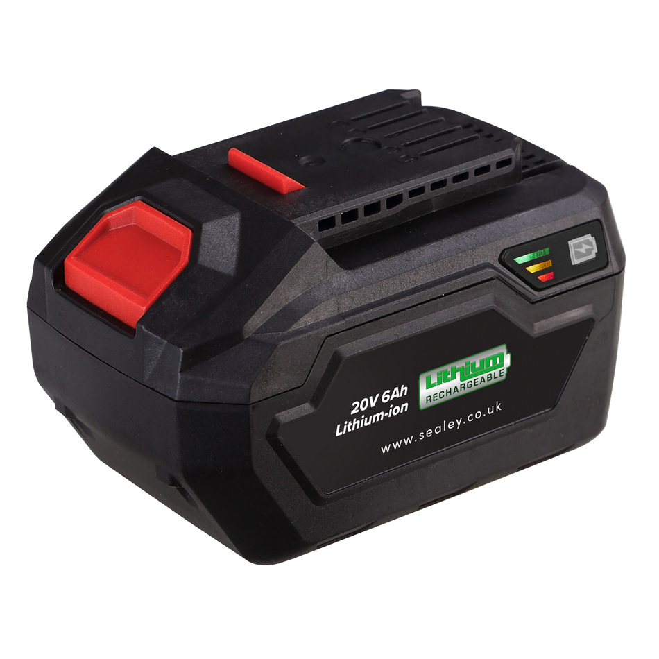 Sealey CP20VBP6 20V 6Ah SV20 Series Lithium-ion Power Tool Battery