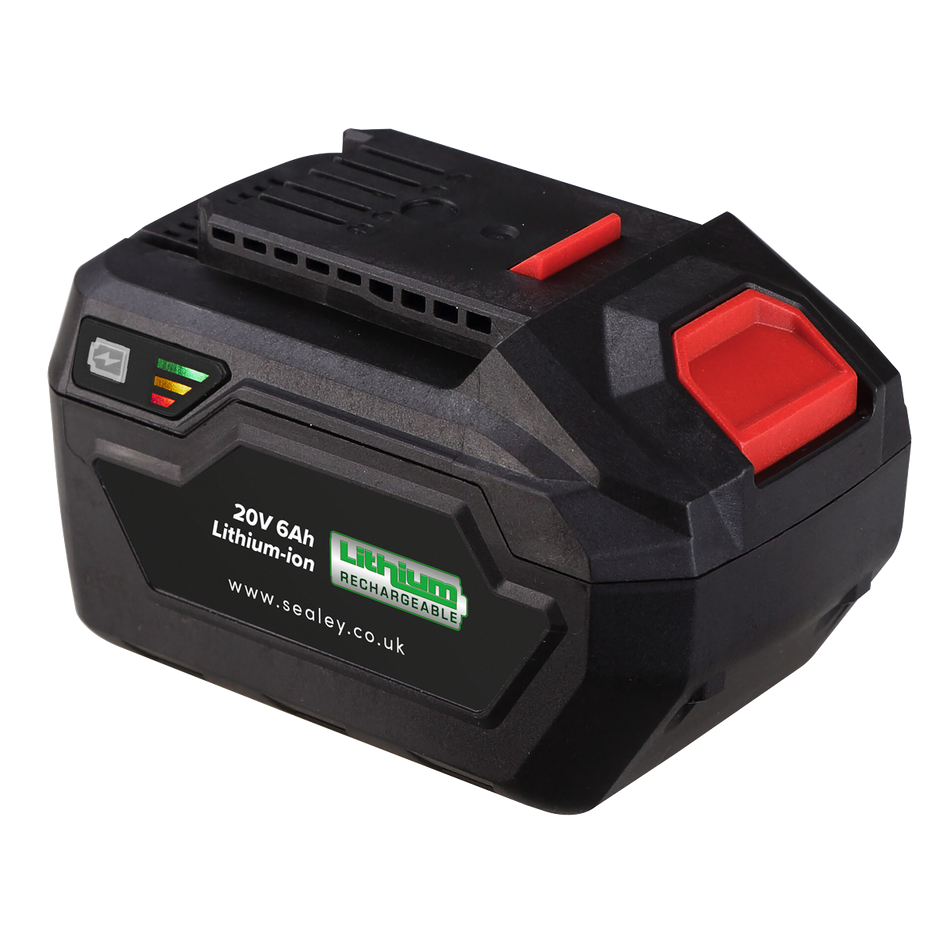 Sealey CP20VBP6 20V 6Ah SV20 Series Lithium-ion Power Tool Battery