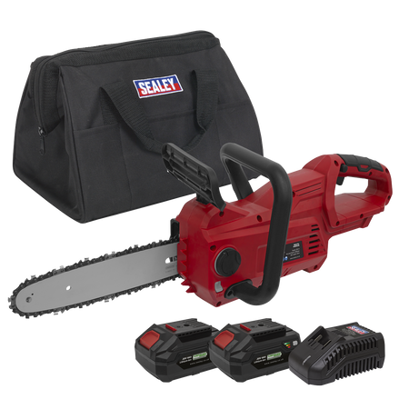Sealey CP20VCHSKIT 20V SV20 Series 25cm Cordless Chainsaw Kit -  2 Batteries