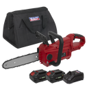 Sealey CP20VCHSKIT 20V SV20 Series 25cm Cordless Chainsaw Kit -  2 Batteries