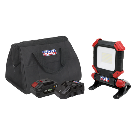 Sealey CP20VCLKIT1 20V 4Ah SV20 Series Cordless SMD LED 1800lm Work Light Kit