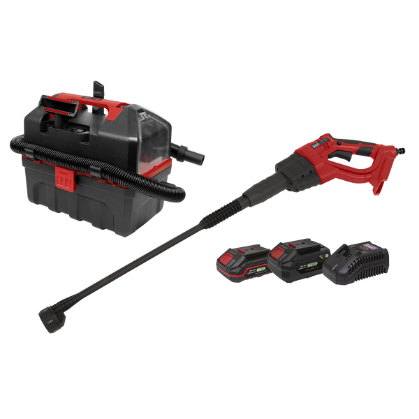 Sealey CP20VCOMBO11 2 x 20V SV20 Series Cordless Car Cleaning Combo Kit - 2 Batteries