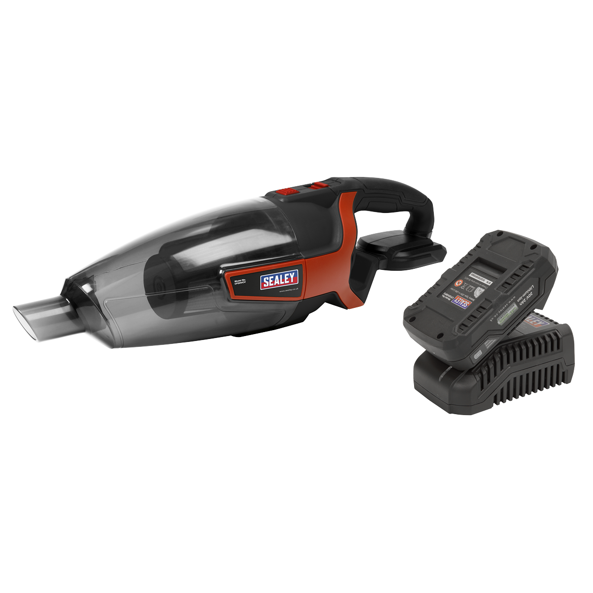 Sealey CP20VCVKIT1 20V 2Ah SV20 Series 650ml Cordless Handheld Vacuum Cleaner Kit