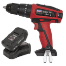Sealey CP20VDDKIT1 20V SV20 Series 13mm 2Ah Lithium-ion Hammer Drill/Driver Kit