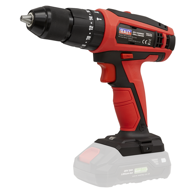 Sealey CP20VCOMBO12 2 x 20V SV20 Series Cordless Router & Combi Drill Kit - 2 Batteries
