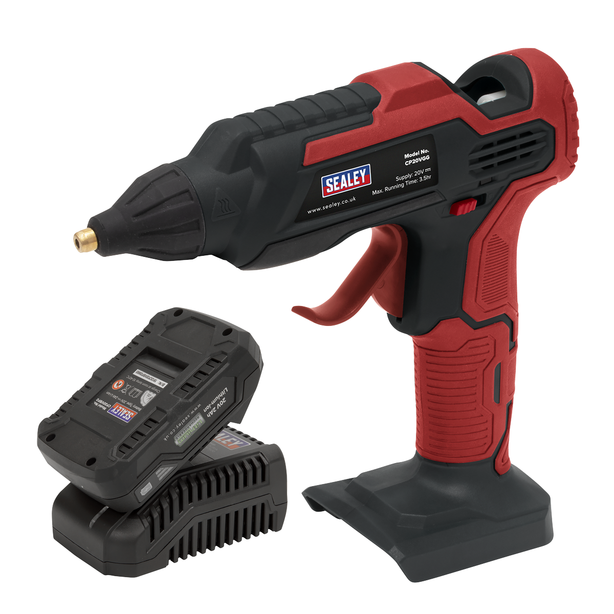 Sealey CP20VGGKIT1 20V 2Ah SV20 Series Cordless Glue Gun Kit