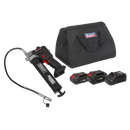 Sealey CP20VGRGKIT Sealey 20V SV20 Series Grease Gun Kit - 2 Batteries