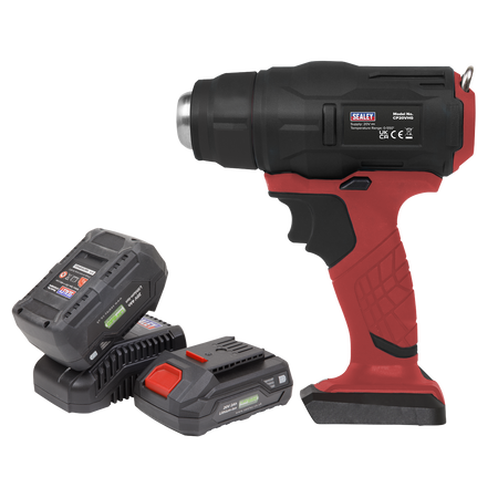 Sealey CP20VHGKIT2 20V SV20 Series Cordless Hot Air Gun Kit - 2 Batteries