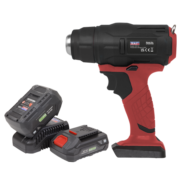 Sealey CP20VHGKIT2 20V SV20 Series Cordless Hot Air Gun Kit - 2 Batteries