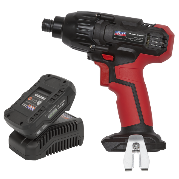 Sealey CP20VIDKIT1 20V 2Ah SV20 Series 1/4"Hex Drive Impact Driver Kit