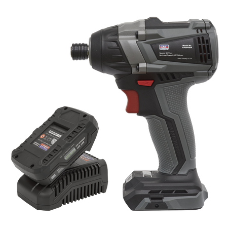 Sealey CP20VIDXKIT1 20V 2Ah SV20 Series 1/4"Hex Brushless Impact Driver Kit