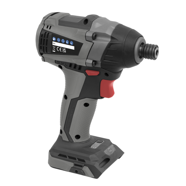 Sealey CP20VIDX 20V SV20 Series 1/4"Hex Brushless Impact Driver 200Nm - Body Only