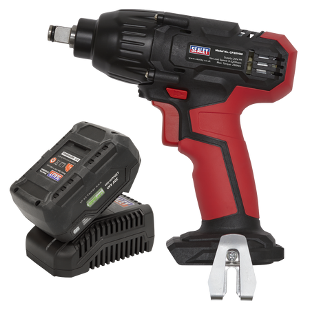 Sealey CP20VIWKIT1 20V 4Ah SV20 Series 1/2"Sq Drive Impact Wrench Kit 230Nm