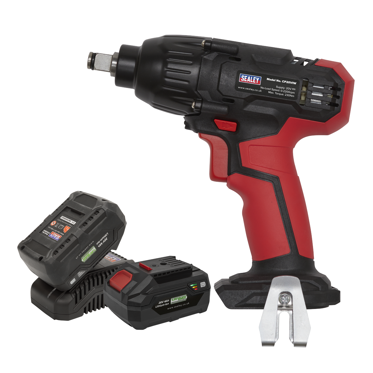 Sealey CP20VIWKIT 20V SV20 Series 1/2"Sq Drive Impact Wrench 230Nm - 2 Batteries