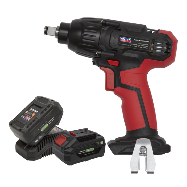 Sealey CP20VIWKIT 20V SV20 Series 1/2"Sq Drive Impact Wrench 230Nm - 2 Batteries
