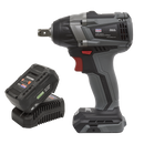 Sealey CP20VIWXKIT1 20V SV20 Series 4Ah 1/2"Sq Drive Brushless Impact Wrench Kit 300Nm