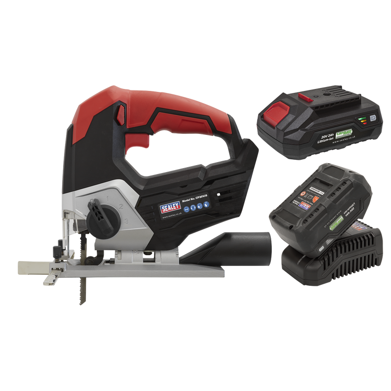 Sealey CP20VJSKIT 20V SV20 Series Cordless Jigsaw Kit - 2 Batteries