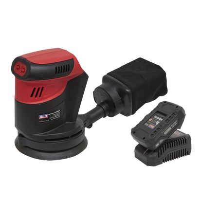 Sealey CP20VOSKIT1 20V 2Ah SV20 Series 125mm Cordless Orbital Palm Sander Kit