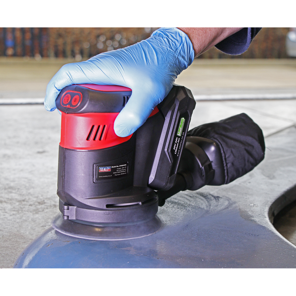 Sealey CP20VOS 20V SV20 Series 125mm Random Orbital Palm Sander - Body Only