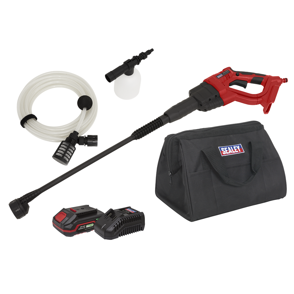 Sealey CP20VPWKIT1 20V 2Ah SV20 Series Cordless Pressure Washer Kit