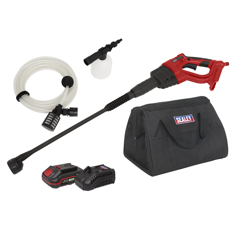 Sealey CP20VPWKIT1 20V 2Ah SV20 Series Cordless Pressure Washer Kit