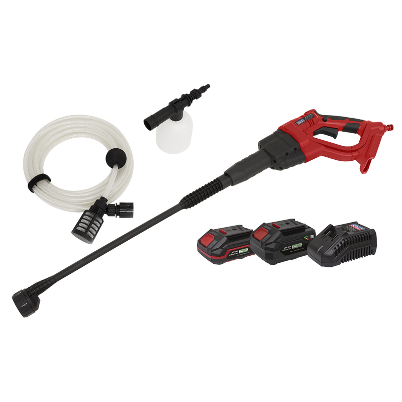 Sealey CP20VPWKIT 20V SV20 Series Cordless Pressure Washer Kit - 2 Batteries