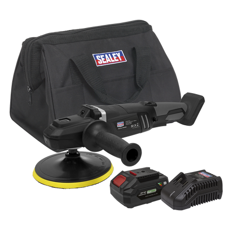 Sealey CP20VRPXKIT1 20V 4Ah SV20 Series 180mm Brushless Rotary Polisher Kit
