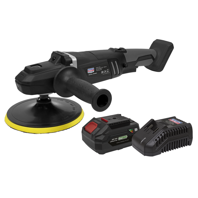 Sealey CP20VRPXKIT1 20V 4Ah SV20 Series 180mm Brushless Rotary Polisher Kit