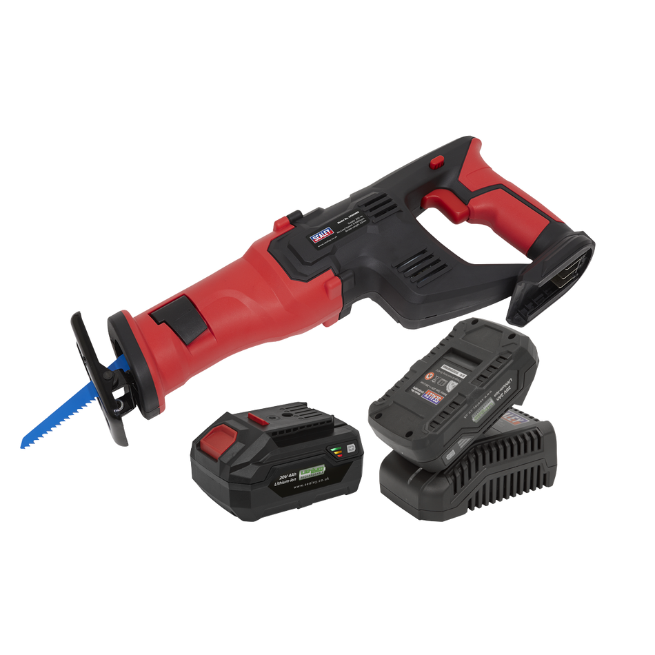 Sealey CP20VRSKIT 20V SV20 Series Cordless Reciprocating Saw Kit - 2 Batteries