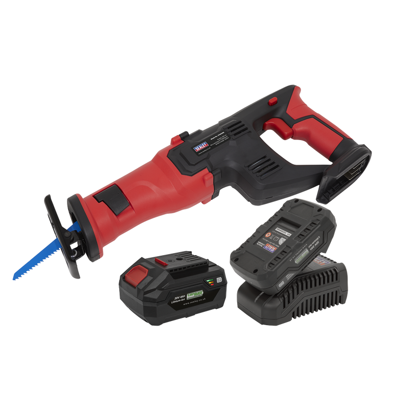 Sealey CP20VRSKIT 20V SV20 Series Cordless Reciprocating Saw Kit - 2 Batteries