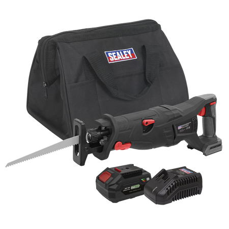 Sealey CP20VRSXKIT1 20V 4Ah SV20 Series Brushless Reciprocating Saw Kit