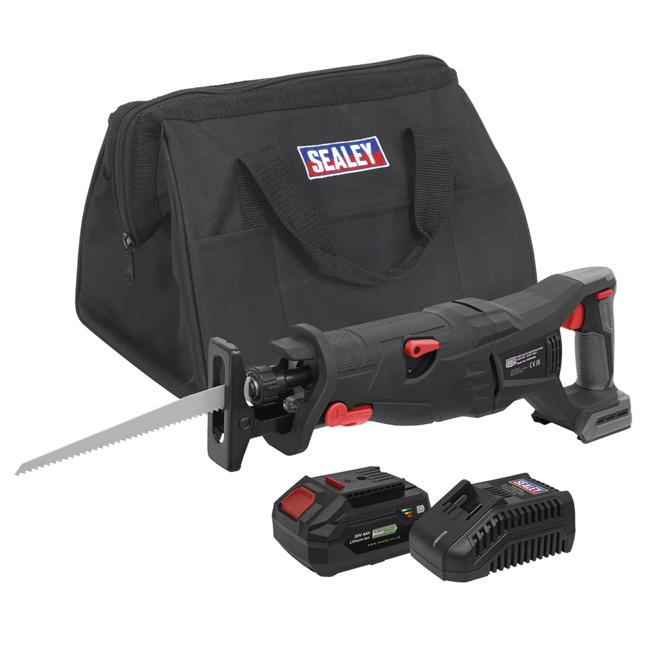 Sealey CP20VRSXKIT1 20V 4Ah SV20 Series Brushless Reciprocating Saw Kit