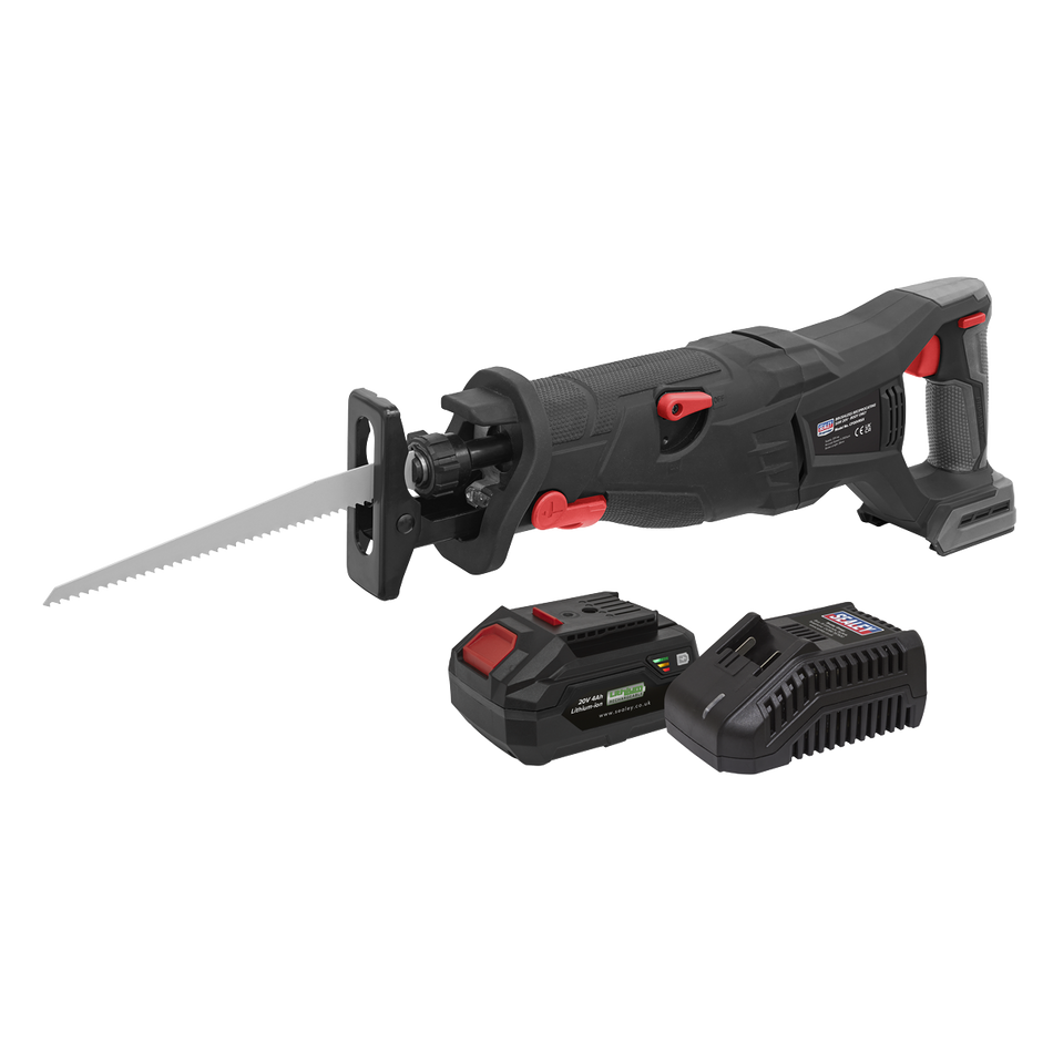 Sealey CP20VRSXKIT1 20V 4Ah SV20 Series Brushless Reciprocating Saw Kit