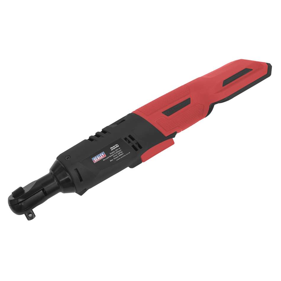 Sealey CP20VRWKIT1 20V SV20 Series 4Ah 3/8"Sq Drive Cordless Ratchet Wrench Kit - 60Nm