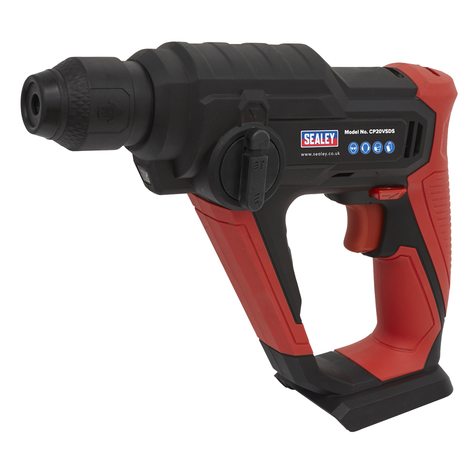 Sealey CP20VSDSKIT1 20V 2Ah SV20 Series SDS Plus Cordless Rotary Hammer Drill Kit