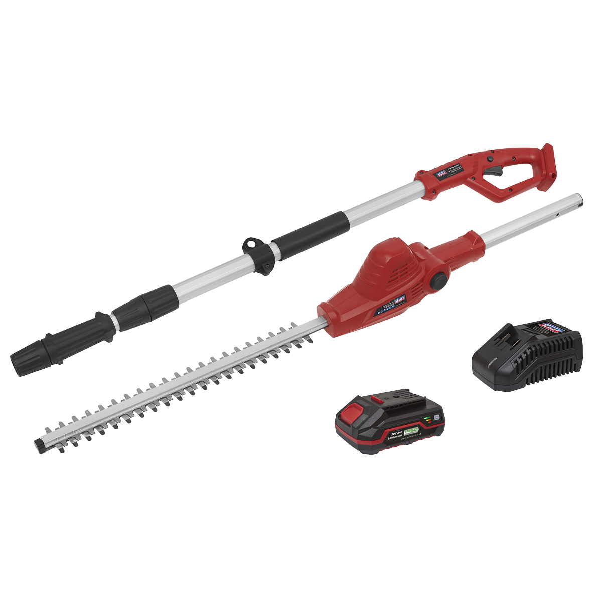 Sealey CP20VTP01 20V 2Ah SV20 Series Telescopic Cordless Hedge Trimmer Kit