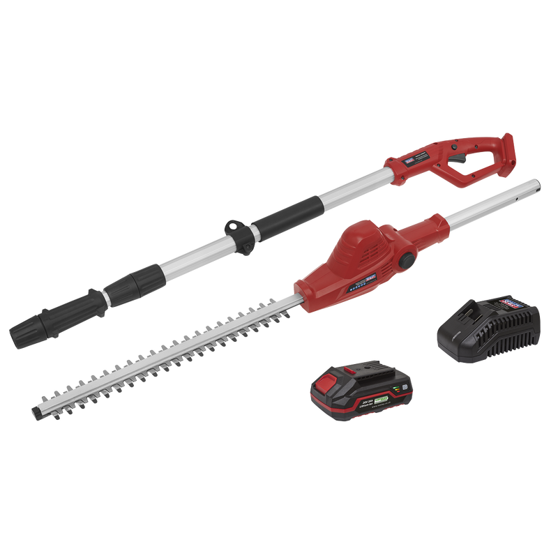 Sealey CP20VTP01 20V 2Ah SV20 Series Telescopic Cordless Hedge Trimmer Kit