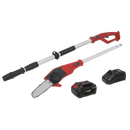 Sealey CP20VTP02 20V 4Ah SV20 Series Telescopic Cordless 20cm Chainsaw Kit