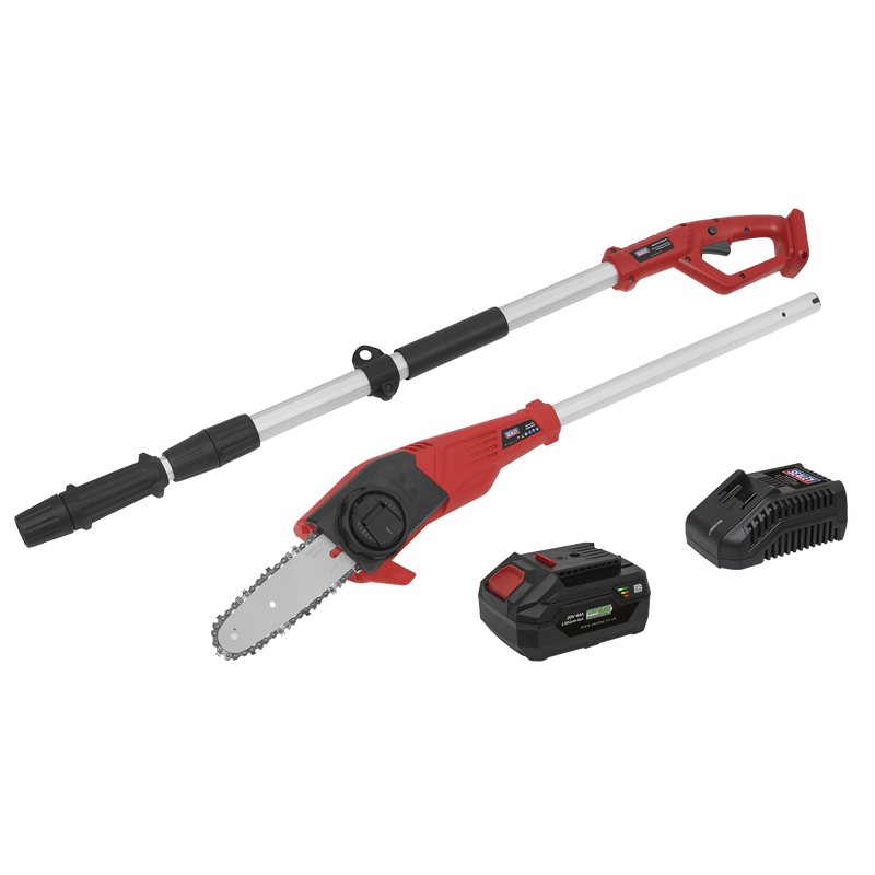 Sealey CP20VTP02 20V 4Ah SV20 Series Telescopic Cordless 20cm Chainsaw Kit