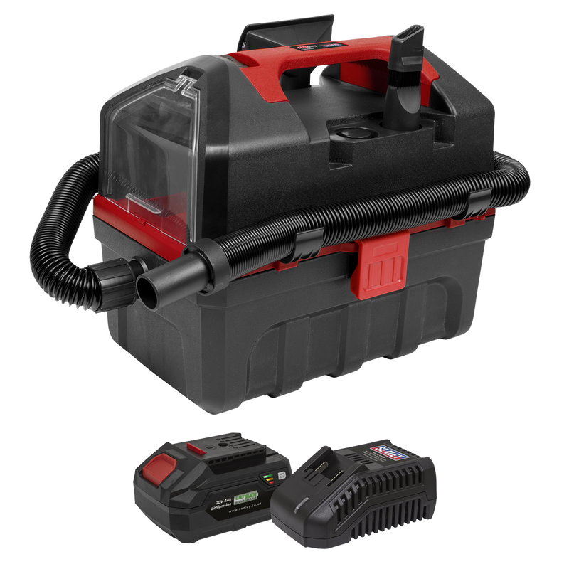 Sealey CP20VWDVKIT1 Cordless Wet and Dry Vacuum Kit 20V 4Ah SV20 Series