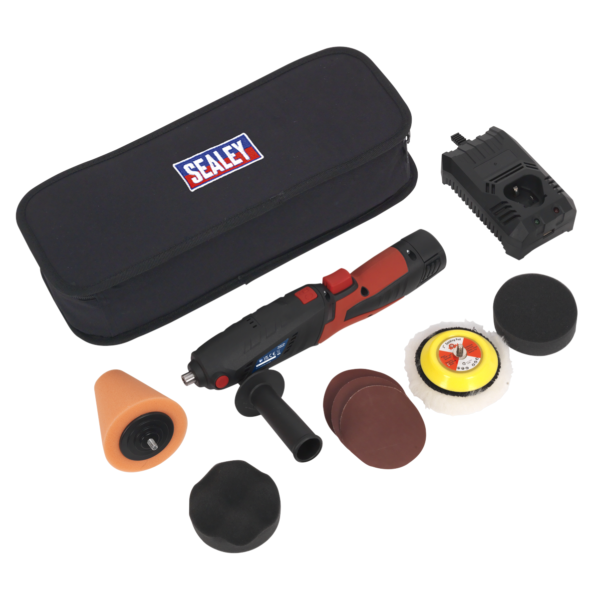 Sealey CP2812V 12V Cordless Mini Sander/Polisher Kit