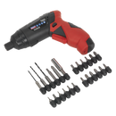 Sealey CP36B 26pc 3.6V Cordless Screwdriver Set