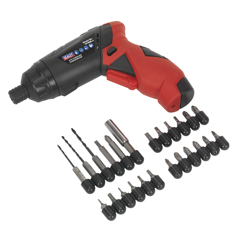 Sealey CP36B 26pc 3.6V Cordless Screwdriver Set