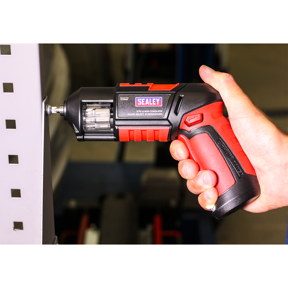 Sealey CP36MS 14pc 3.7V Quick Select Cordless Screwdriver