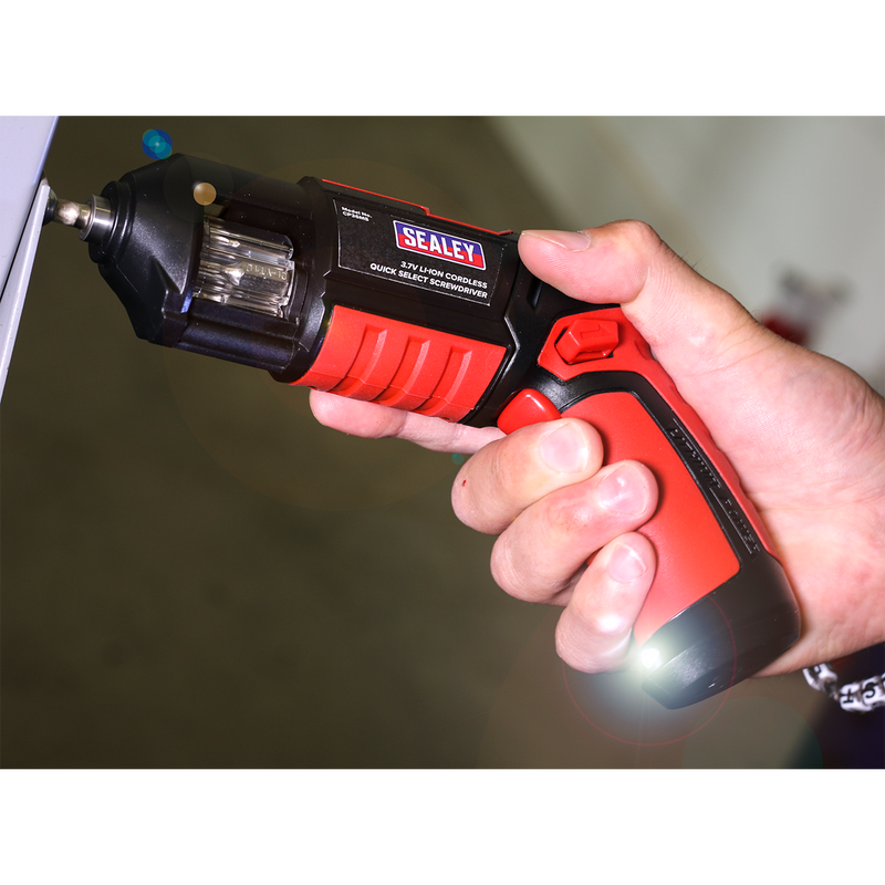 Sealey CP36MS 14pc 3.7V Quick Select Cordless Screwdriver