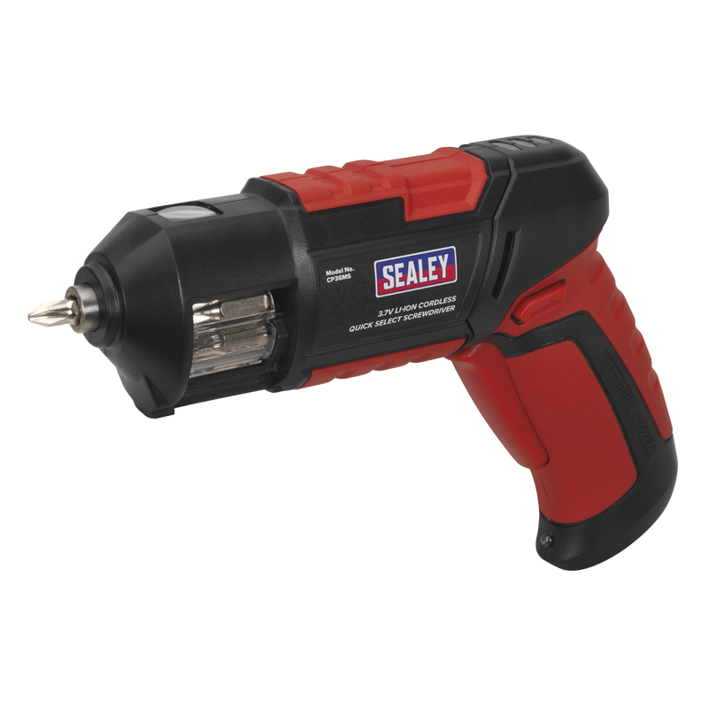 Sealey CP36MS 14pc 3.7V Quick Select Cordless Screwdriver