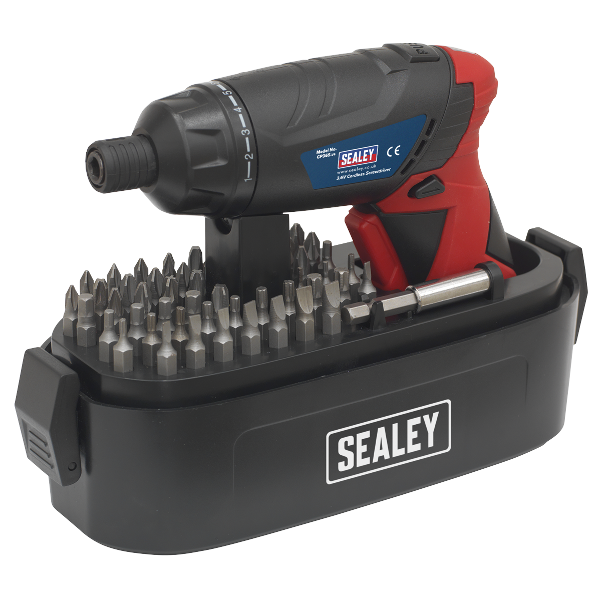 Sealey CP36S 53pc 3.6V Cordless Screwdriver Set