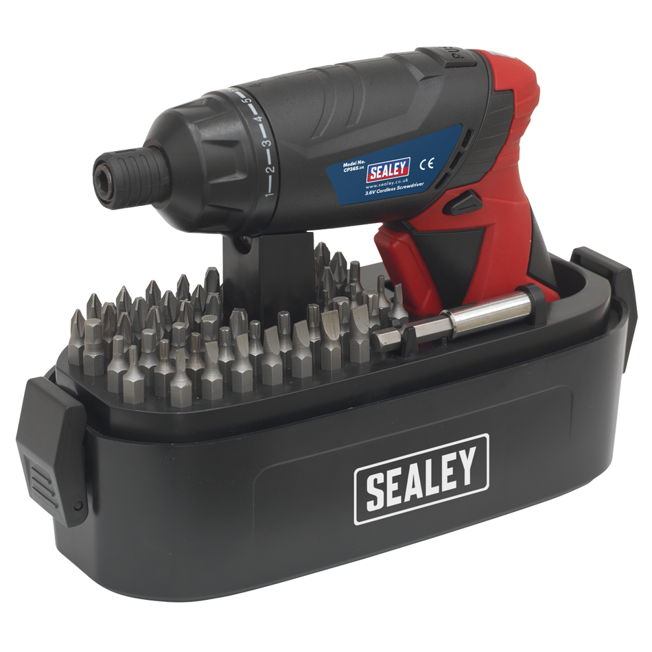 Sealey CP36S 53pc 3.6V Cordless Screwdriver Set