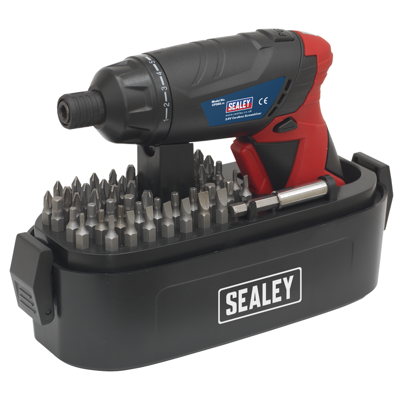 Sealey CP36S 53pc 3.6V Cordless Screwdriver Set